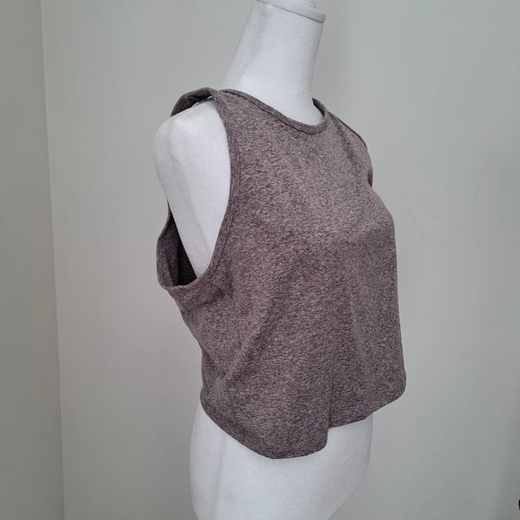 Zobha Trendy Grey Purple Tint Workout Fitness Grey Gym Tank Top Size XL - Picture 3 of 4